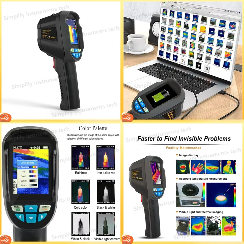 Thermal Imaging Camera 256X192 - Termocamera RX-350 con Risoluzione 256x192, Termometro
